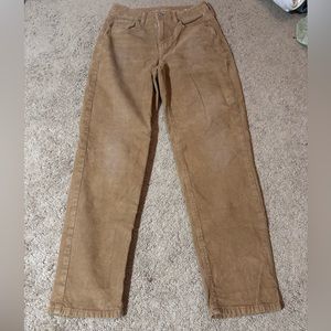 American Eagle Corduroy Tan Pants. Size 4.